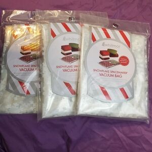 3 piece Whitmor snowflake spacesaver bags